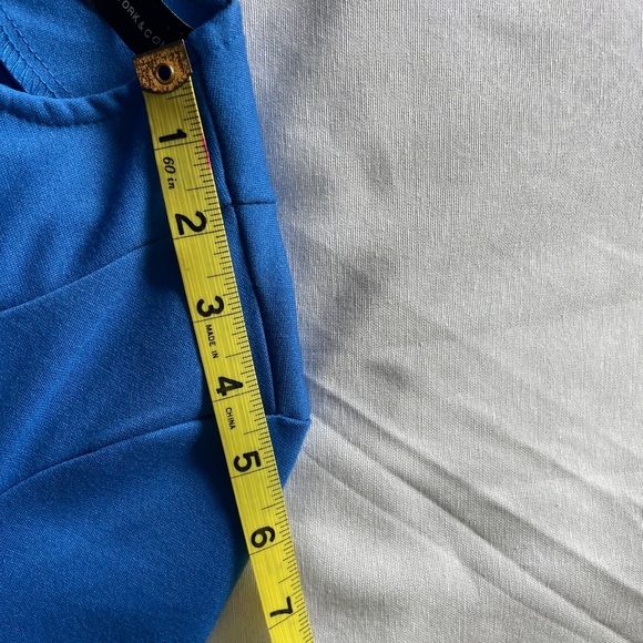 New York & Company Tall V-Neck Belted Flare Dress Super-flex Sz L/Petite - Picture 10 of 16